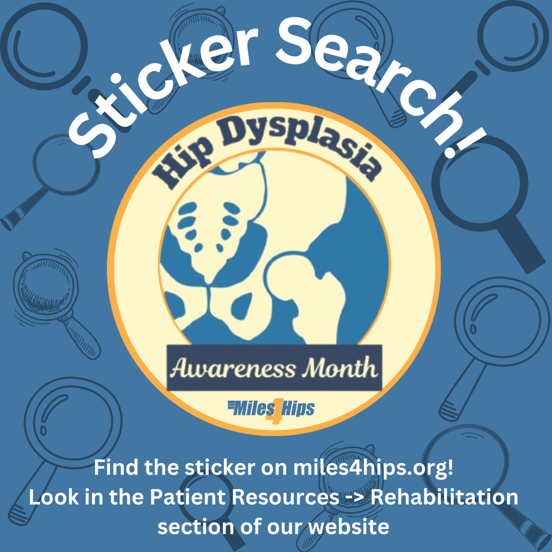 Sticker Search #1 Hip Dysplasia Awareness Month 2024!